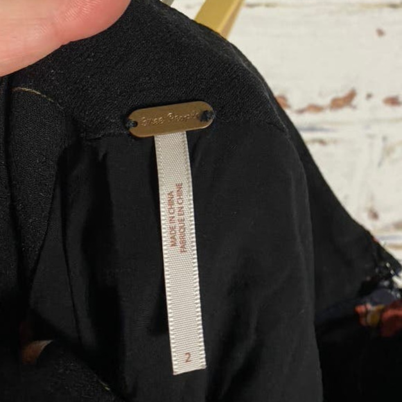 Free People Lovers Lane Floral Mini High Waisted Button Detail Flowinhg Skirt - Picture 7 of 9